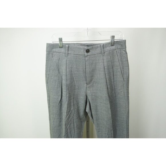 John Varvatos Smoked Pearl Gray Flannel Mens Wool Pants Sz 32 Brand New
